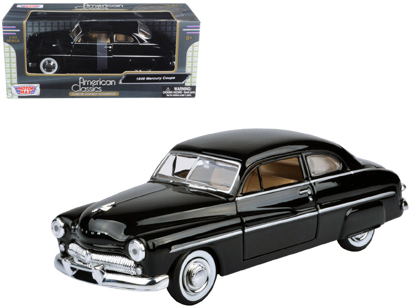 1949 Mercury Black 1/24 Diecast Model Car by Motormax-DiecastModeler.com