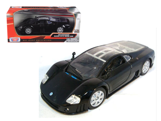 Volkswagen Nardo W12 Show Car Black 1/24 Diecast Model Car by Motormax-DiecastModeler.com