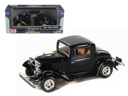1932 Ford Coupe Black 1/24 Diecast Model Car by Motormax-DiecastModeler.com