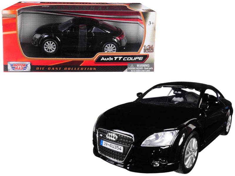 Audi TT Coupe Black 1/24 Diecast Model Car by Motormax-DiecastModeler.com
