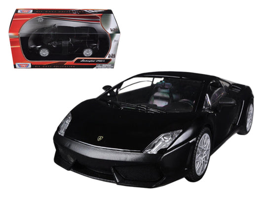 Lamborghini Gallardo LP-560-4 Matt Black 1/24 Diecast Car Model by Motormax-DiecastModeler.com