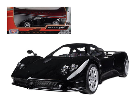 Pagani Zonda F Black 1/24 Diecast Car Model by Motormax-DiecastModeler.com