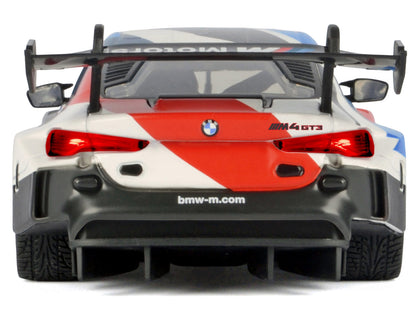 BMW M4 GT3 #1 White with Black Blue and Red Graphics "GT Racing" Series 1/24 Diecast Model Car by Motormax