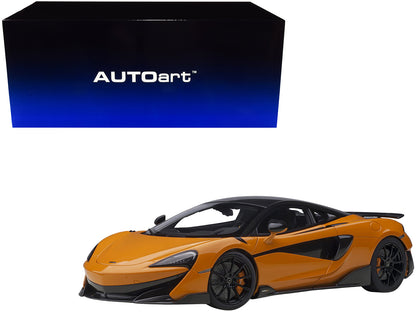 Mclaren 600LT Myan Orange and Carbon 1/18 Model Car by Autoart-DiecastModeler.com