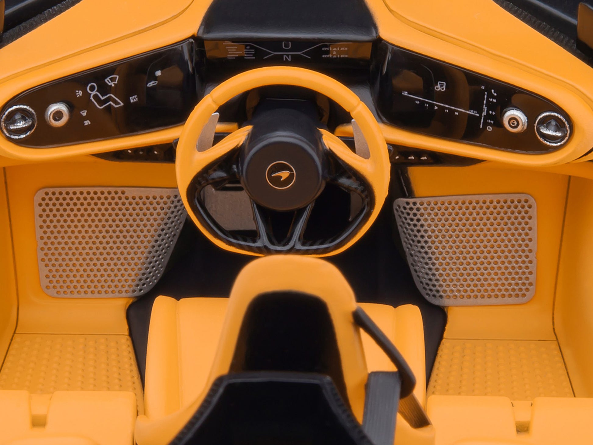 McLaren Speedtail Lantana Purple Metallic with Black Top and Yellow Interior and Suitcase Accessories  1/18 Model Car by Autoart-DiecastModeler.com