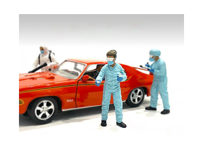 Hazmat Crew Figurine II for 1/18 Scale Models by American Diorama-DiecastModeler.com
