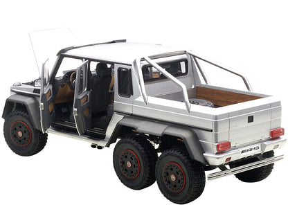 Mercedes G63 AMG 6X6 Silver 1/18 Model Car by Autoart-DiecastModeler.com
