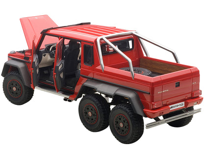 Mercedes G63 AMG 6X6 Red 1/18 Model Car by Autoart-DiecastModeler.com