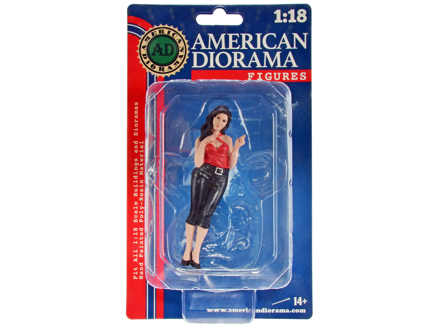 "Pin-Up Girls" Peggy Figure for 1/18 Scale Models by American Diorama-DiecastModeler.com