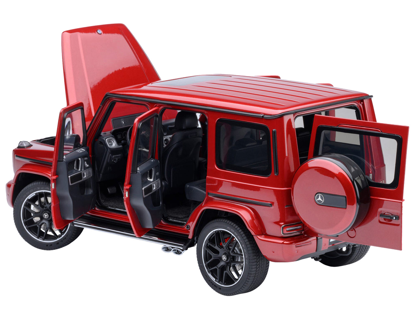 2019 Mercedes-Benz AMG G63 Cardinal Red Metallic 1/18 Model Car by Autoart