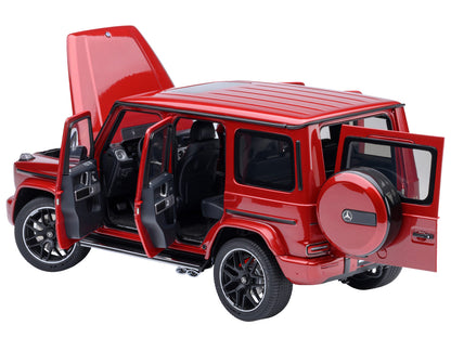 2019 Mercedes-Benz AMG G63 Cardinal Red Metallic 1/18 Model Car by Autoart