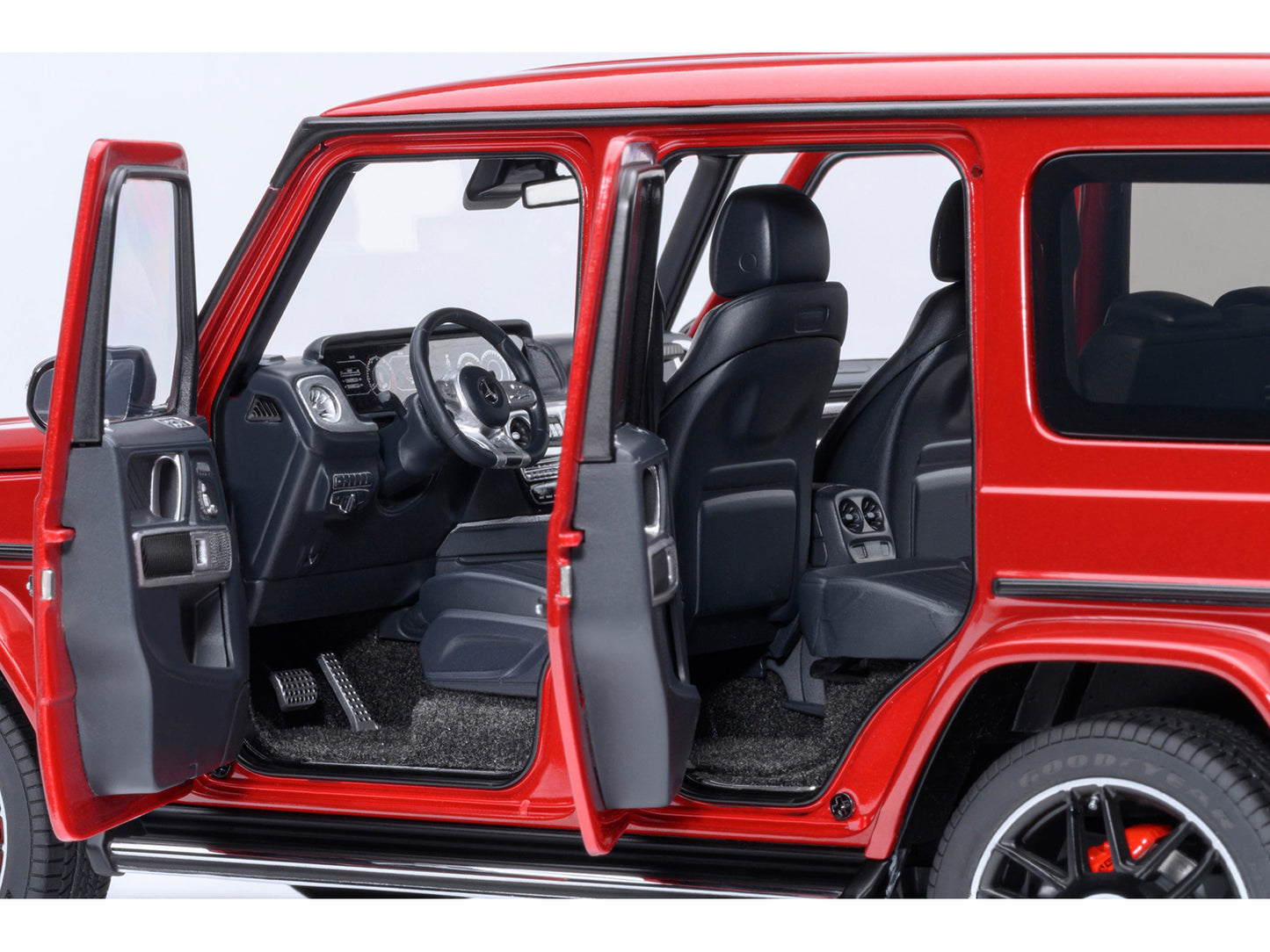 2019 Mercedes-Benz AMG G63 Cardinal Red Metallic 1/18 Model Car by Autoart