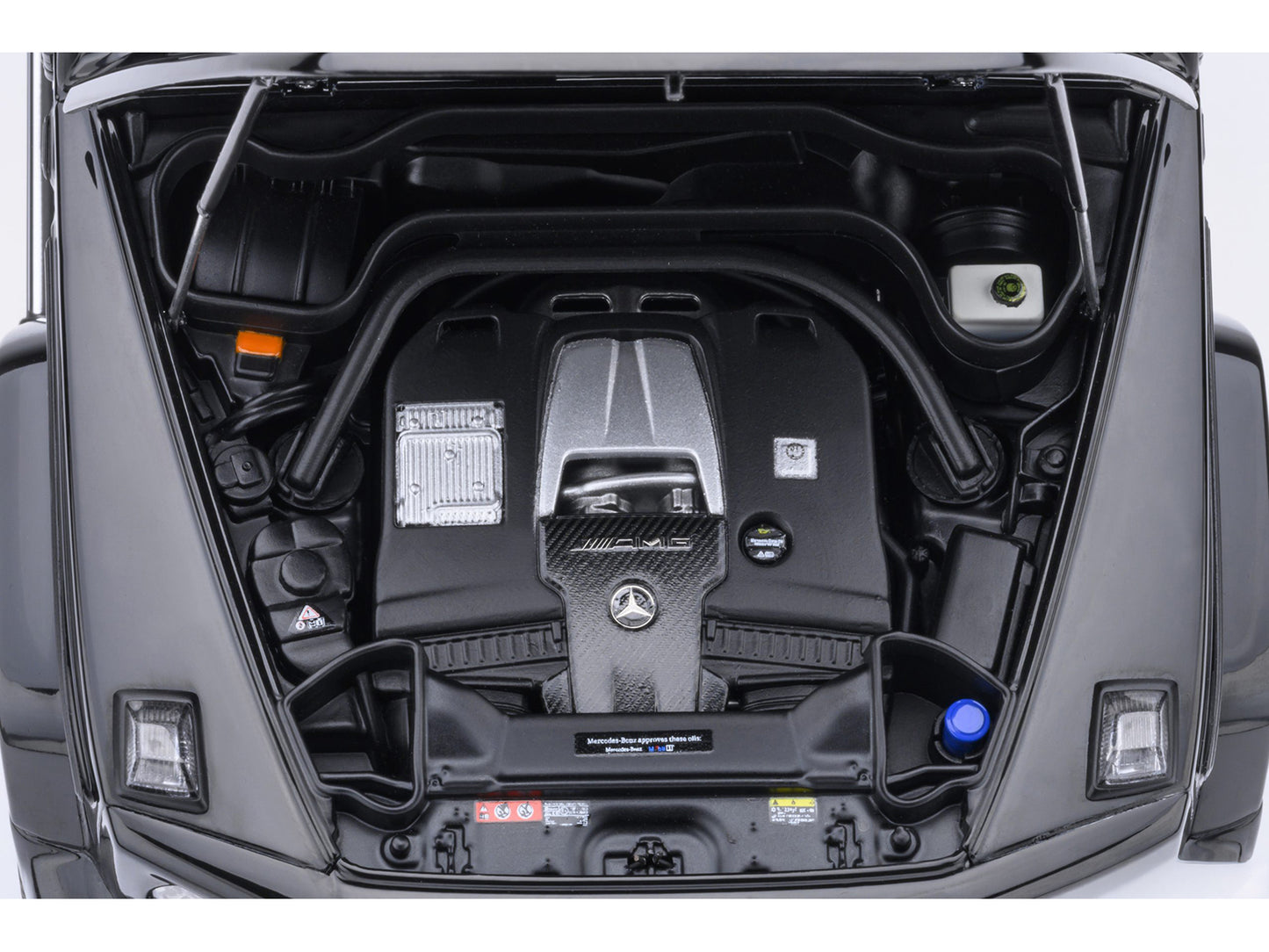 2019 Mercedes-Benz AMG G63 Black with Red Interior 1/18 Model Car by Autoart