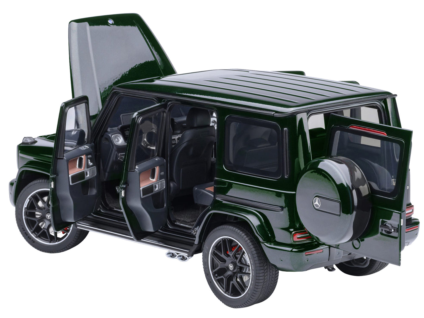 2019 Mercedes-Benz AMG G63 Emerald Green Metallic 1/18 Model Car by Autoart