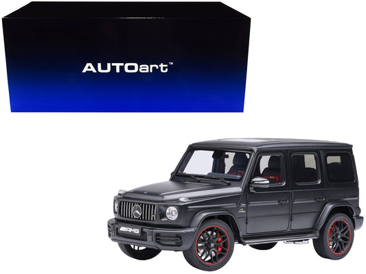 2019 Mercedes-Benz AMG G63 Matt Black 1/18 Model Car by Autoart