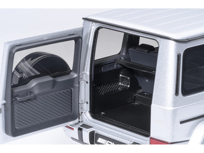 2019 Mercedes-Benz AMG G63 Iridium Silver Metallic 1/18 Model Car by Autoart