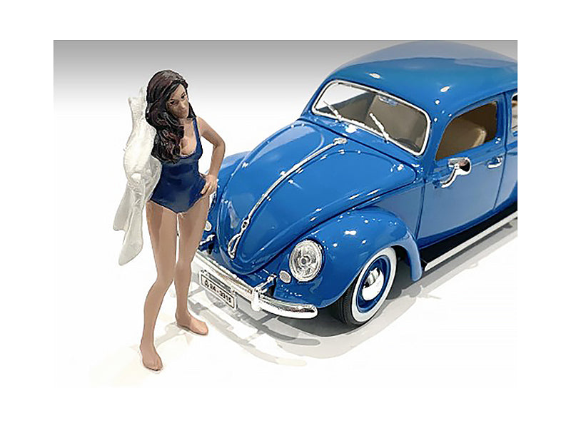 Beach Girl Katy Figurine for 1/24 Scale Models by American Diorama-DiecastModeler.com
