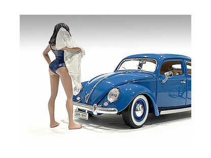 Beach Girl Katy Figurine for 1/24 Scale Models by American Diorama-DiecastModeler.com