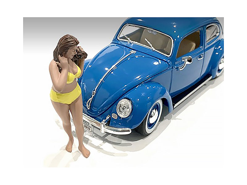 Beach Girl Amy Figurine for 1/24 Scale Models by American Diorama-DiecastModeler.com
