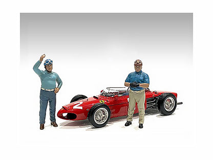 "Racing Legends" 50's Set of 2 Diecast Figures for 1/43 Scale Models by American Diorama-DiecastModeler.com