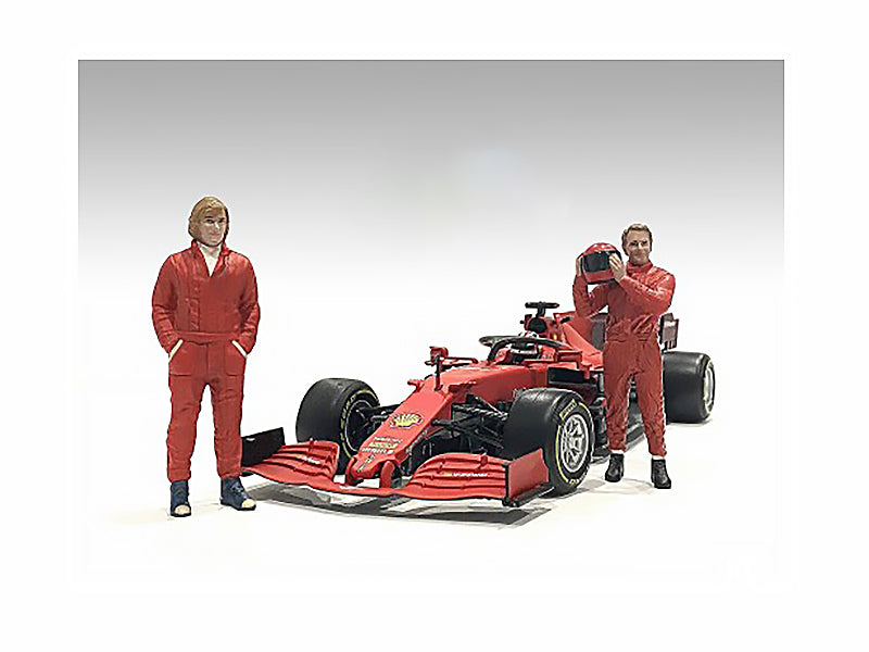 "Racing Legends" 70's Set of 2 Diecast Figures for 1/43 Scale Models by American Diorama-DiecastModeler.com