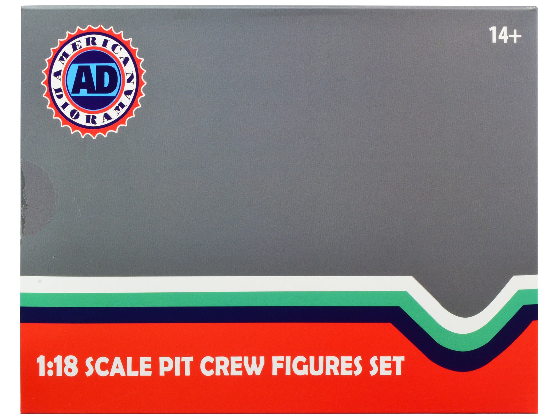 Formula One F1 Pit Crew 7 Figure Set Team Black Release III for 1/18 Scale Models by American Diorama-DiecastModeler.com