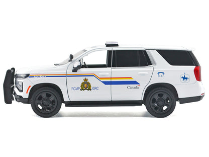 2025 Chevrolet Tahoe PPV with Light Bar "RCMP Royal Canadian Mounted Police" White "Law Enforcement and Public Service" Series 1/24 Diecast Model Car by Motormax-DiecastModeler.com