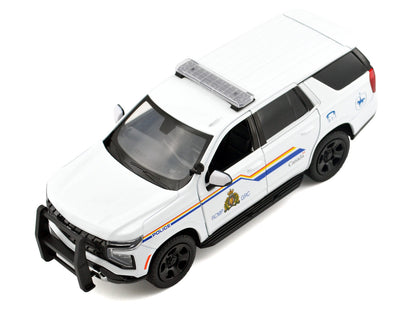 2025 Chevrolet Tahoe PPV with Light Bar "RCMP Royal Canadian Mounted Police" White "Law Enforcement and Public Service" Series 1/24 Diecast Model Car by Motormax-DiecastModeler.com