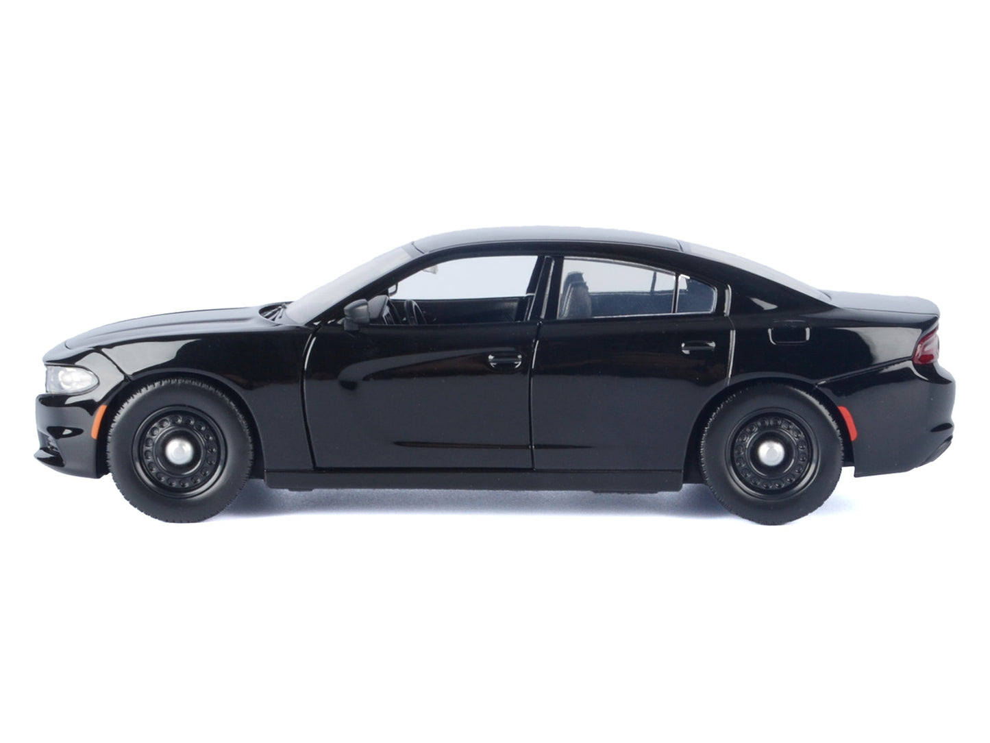 2023 Dodge Charger Pursuit Police Car Black "Custom Builder's Kit - Law Enforcement and Public Service" Series 1/24 Diecast Model Car by Motormax