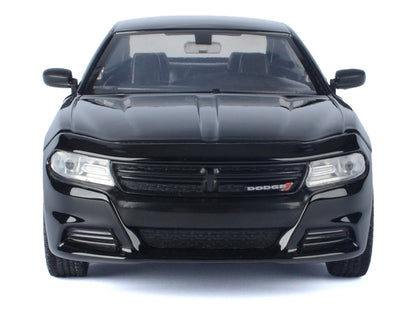 2023 Dodge Charger Pursuit Police Car Black "Custom Builder's Kit - Law Enforcement and Public Service" Series 1/24 Diecast Model Car by Motormax-DiecastModeler.com