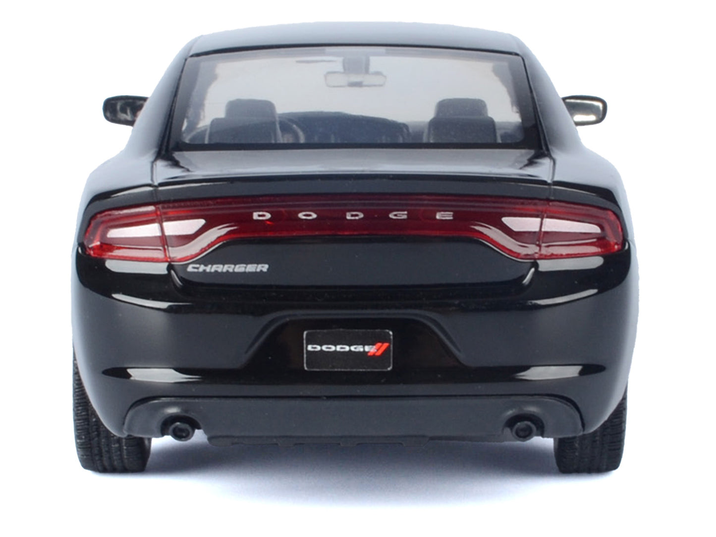 2023 Dodge Charger Pursuit Police Car Black "Custom Builder's Kit - Law Enforcement and Public Service" Series 1/24 Diecast Model Car by Motormax