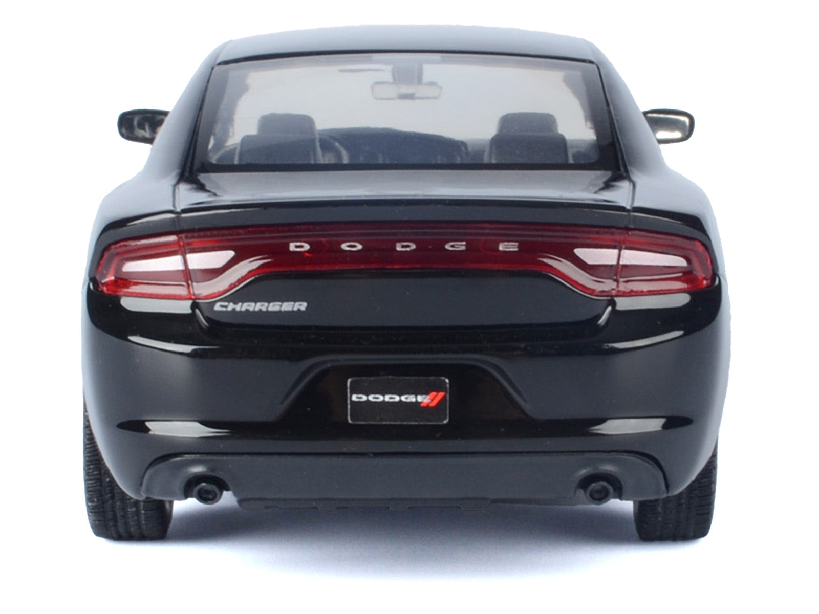 2023 Dodge Charger Pursuit Police Car Black "Custom Builder's Kit - Law Enforcement and Public Service" Series 1/24 Diecast Model Car by Motormax-DiecastModeler.com