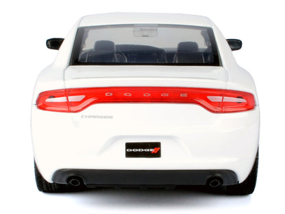 2023 Dodge Charger Pursuit Police Car White "Custom Builder's Kit - Law Enforcement and Public Service" Series 1/24 Diecast Model Car by Motormax