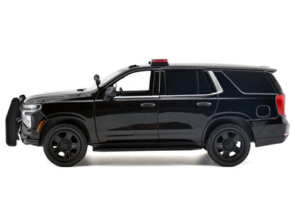 2025 Chevrolet Tahoe PPV Black "Custom Builder's Kit - Law Enforcement and Public Service" Series 1/24 Diecast Model Car by Motormax-DiecastModeler.com