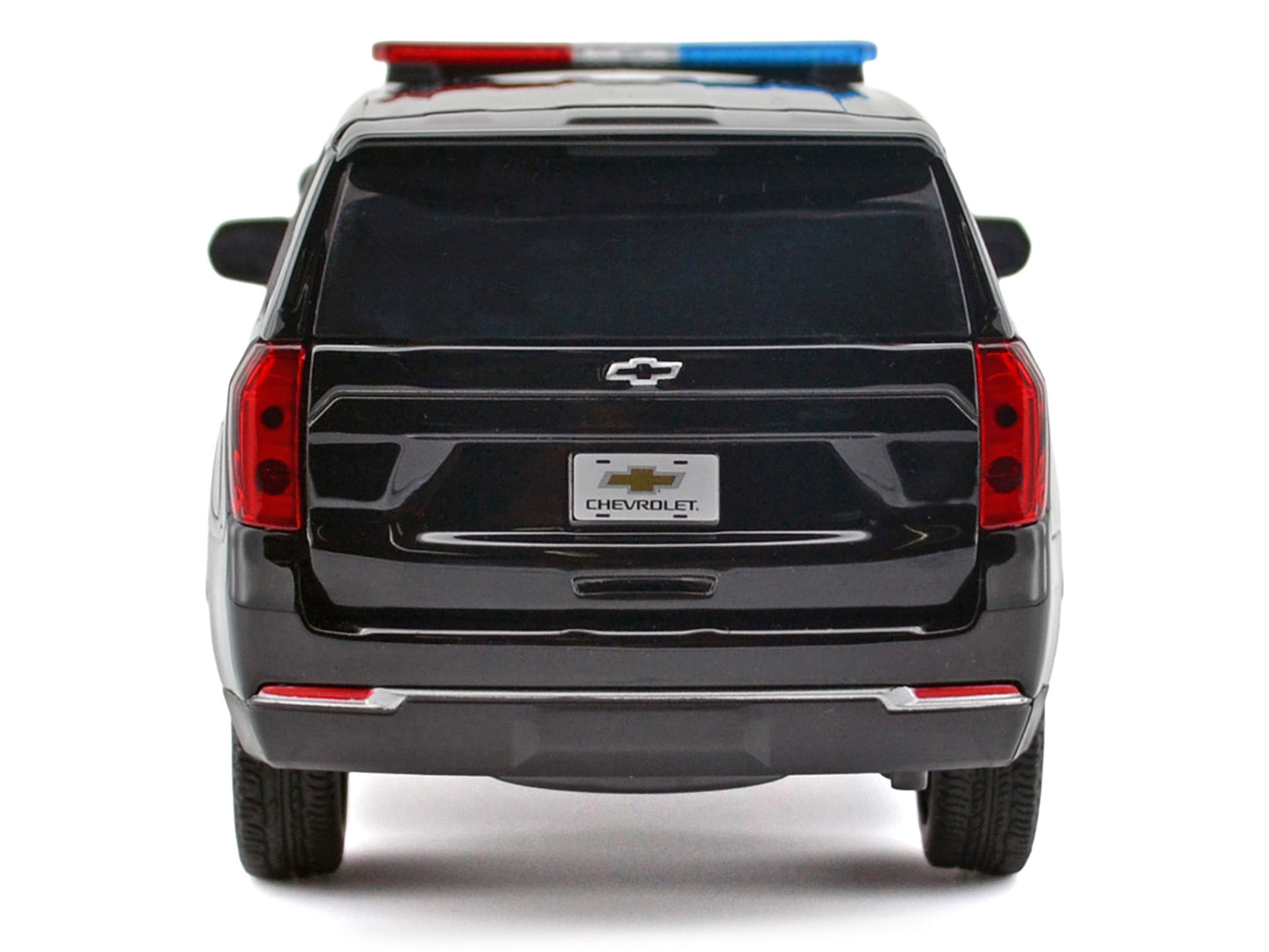 2025 Chevrolet Tahoe PPV Black "Custom Builder's Kit - Law Enforcement and Public Service" Series 1/24 Diecast Model Car by Motormax-DiecastModeler.com