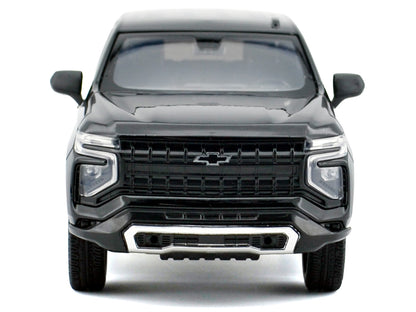 2025 Chevrolet Tahoe PPV Black and White "Custom Builder's Kit - Law Enforcement and Public Service" Series 1/24 Diecast Model Car by Motormax-DiecastModeler.com