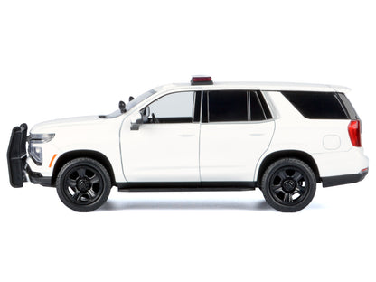 2025 Chevrolet Tahoe PPV White "Custom Builder's Kit - Law Enforcement and Public Service" Series 1/24 Diecast Model Car by Motormax
