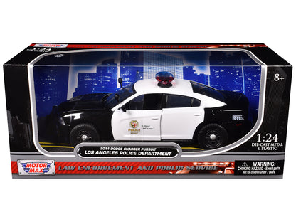 2011 Dodge Charger Pursuit LAPD Los Angeles Police Department Car 1/24 Diecast Car Model by Motormax-DiecastModeler.com