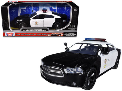 2011 Dodge Charger Pursuit LAPD Los Angeles Police Department Car 1/24 Diecast Car Model by Motormax-DiecastModeler.com