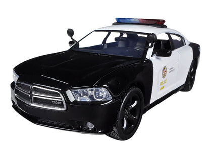2011 Dodge Charger Pursuit LAPD Los Angeles Police Department Car 1/24 Diecast Car Model by Motormax-DiecastModeler.com