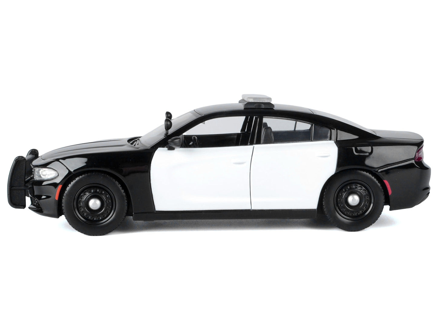 2023 Dodge Charger Pursuit Police Car Black and White "Law Enforcement and Public Service" Series 1/24 Diecast Model Car by Motormax