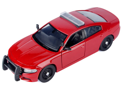 2023 Dodge Charger Pursuit Police Car Red "Law Enforcement and Public Service" Series 1/24 Diecast Model Car by Motormax