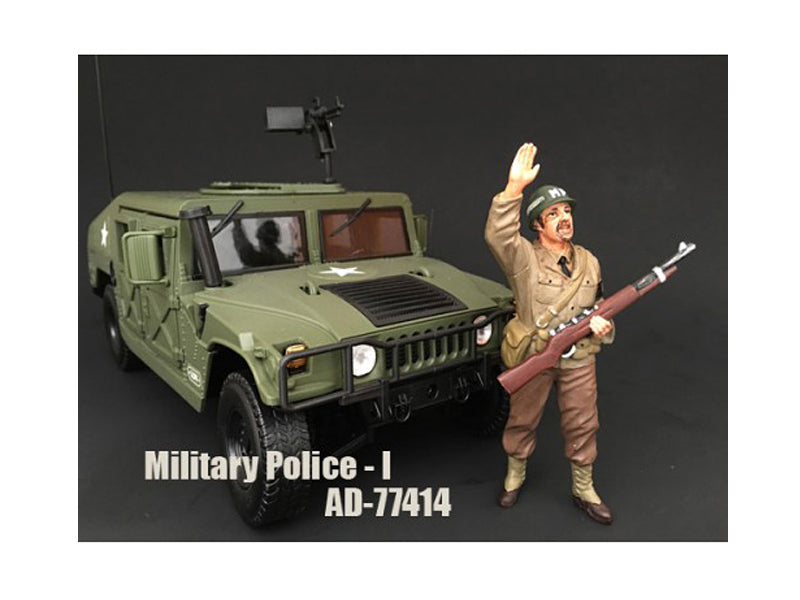 WWII Military Police Figure I For 1:18 Scale Models by American Diorama-DiecastModeler.com