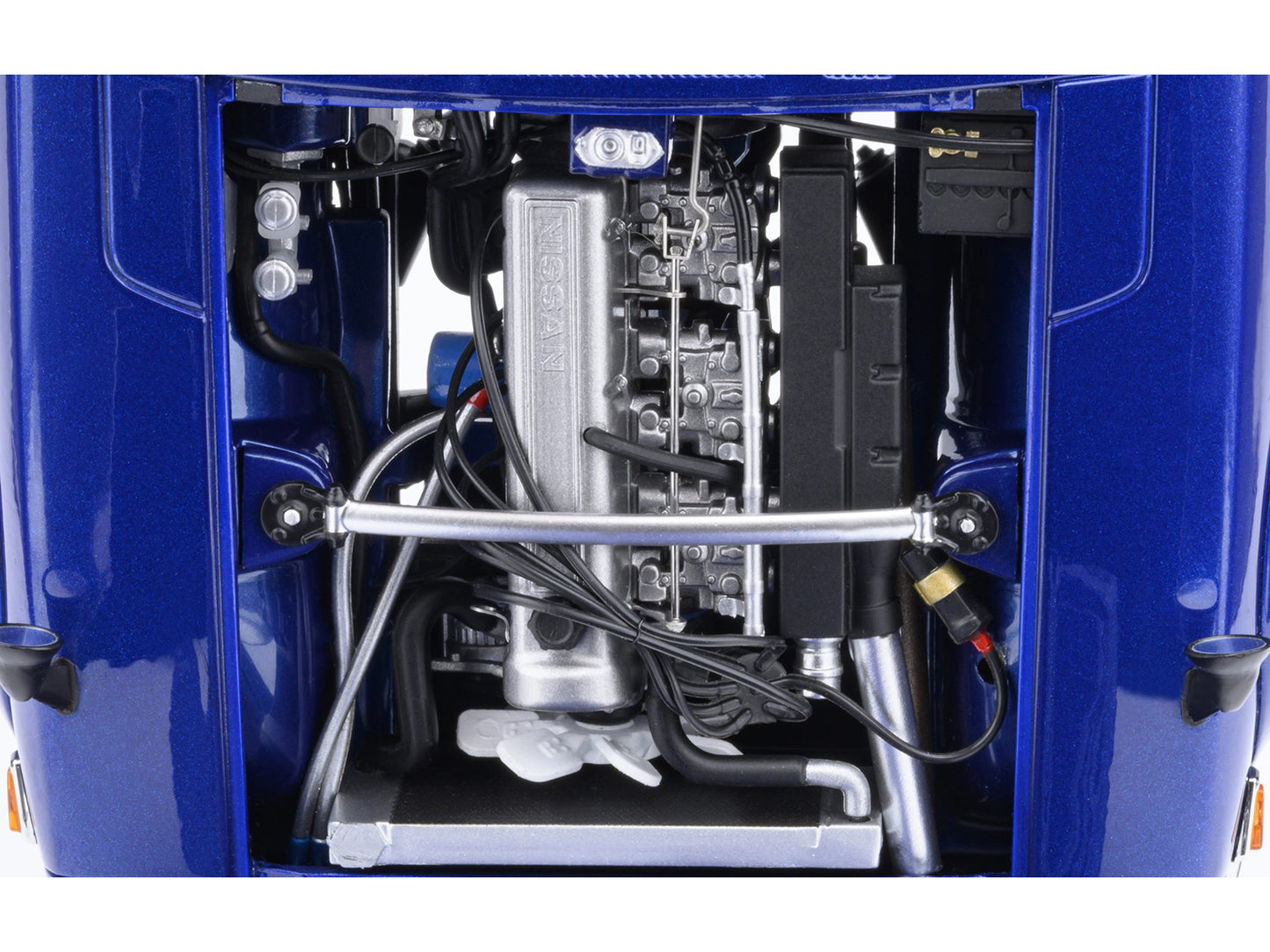 Nissan Fairlady Z RHD (Right Hand Drive) "Akuma No Z" Blue Metallic "Wangan Midnight - Comic #1 Version" Manga 1/18 Model Car by Autoart