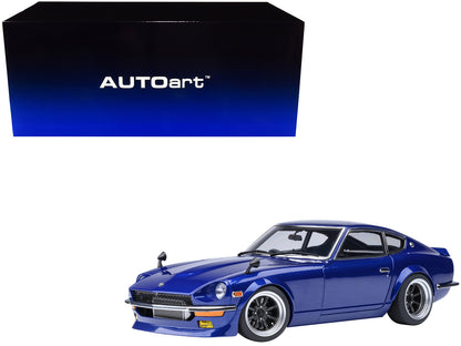 Nissan Fairlady Z RHD (Right Hand Drive) "Akuma No Z" Blue Metallic "Wangan Midnight - Comic #1 Version" Manga 1/18 Model Car by Autoart-DiecastModeler.com