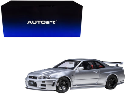 Nissan Nismo R34 GT-R Z-TUNE RHD (Right Hand Drive) Silver Metallic 1/18 Model Car by Autoart-DiecastModeler.com