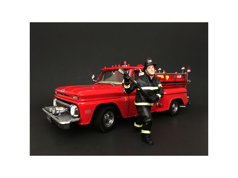 Firefighter with Axe Figurine / Figure For 1:18 Models by American Diorama-DiecastModeler.com