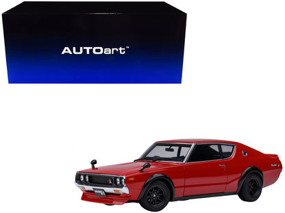 Nissan Skyline 2000GT-R (KPGC110) Tuned Version RHD (Right Hand Drive) Red 1/18 Model Car by Autoart-DiecastModeler.com