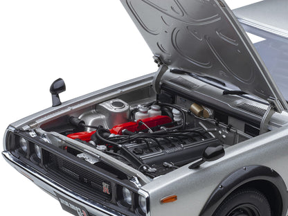Nissan Skyline 2000GT-R (KPGC110) RHD (Right Hand Drive) Silver Metallic 1/18 Model Car by Autoart-DiecastModeler.com