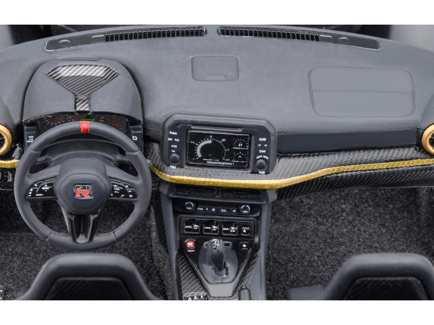 Nissan GT-R50 By ItalDesign "Goodwood Version" Liquid Kinetic Gray Metallic with Gold Accents 1/18 Model Car by Autoart